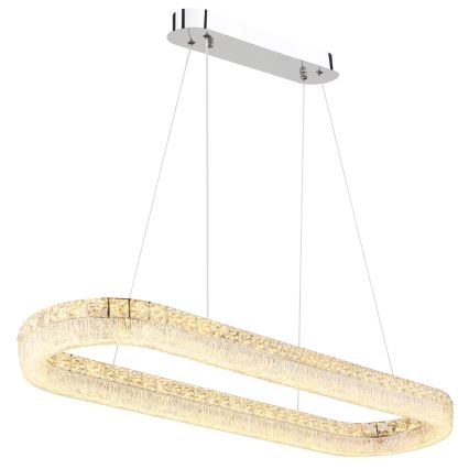 Globo - Dimmbare LED-Pendelleuchte an Drahtseil LED/40W/230V 2700-6000K klar + Fernbedienung