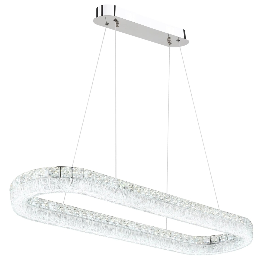 Globo - Dimmbare LED-Pendelleuchte an Drahtseil LED/40W/230V 2700-6000K klar + Fernbedienung