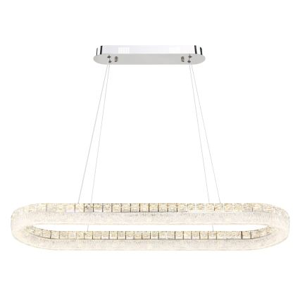 Globo - Dimmbare LED-Pendelleuchte an Drahtseil LED/40W/230V 2700-6000K klar + Fernbedienung
