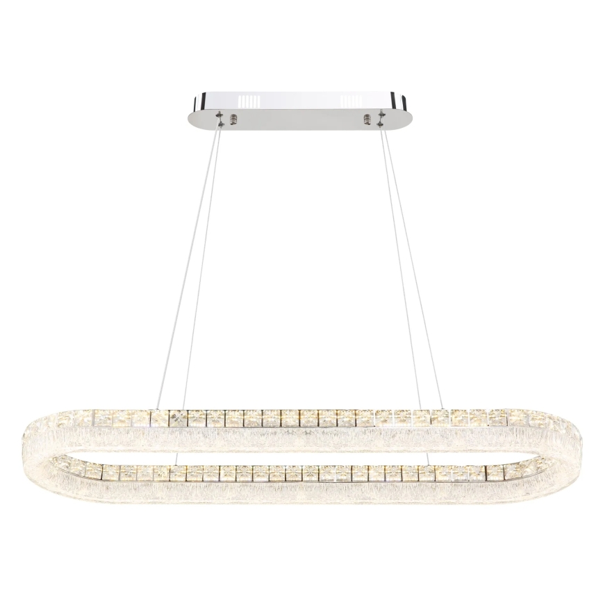 Globo - Dimmbare LED-Pendelleuchte an Drahtseil LED/40W/230V 2700-6000K klar + Fernbedienung