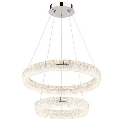 Globo - LED-dimmbare Pendelleuchte an Kabel LED/60W/230V 2700-6000K klar + Fernbedienung