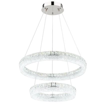 Globo - LED-dimmbare Pendelleuchte an Kabel LED/60W/230V 2700-6000K klar + Fernbedienung
