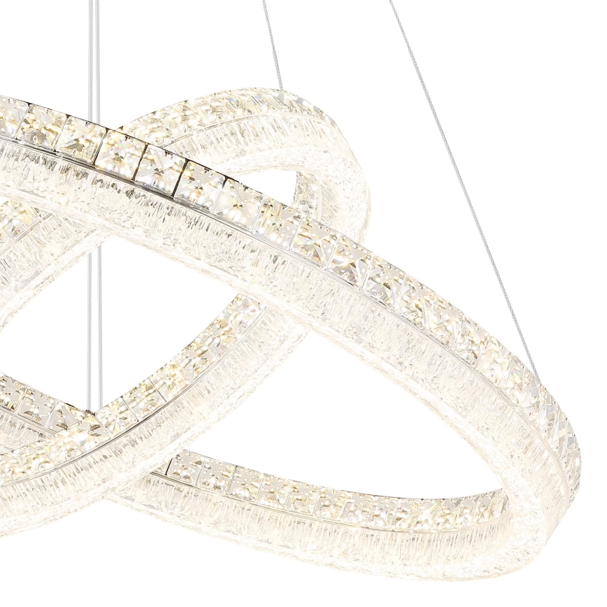 Globo - LED dimmbare Pendelleuchte an Seil LED/72W/230V 2700-6000K klar + Fernbedienung