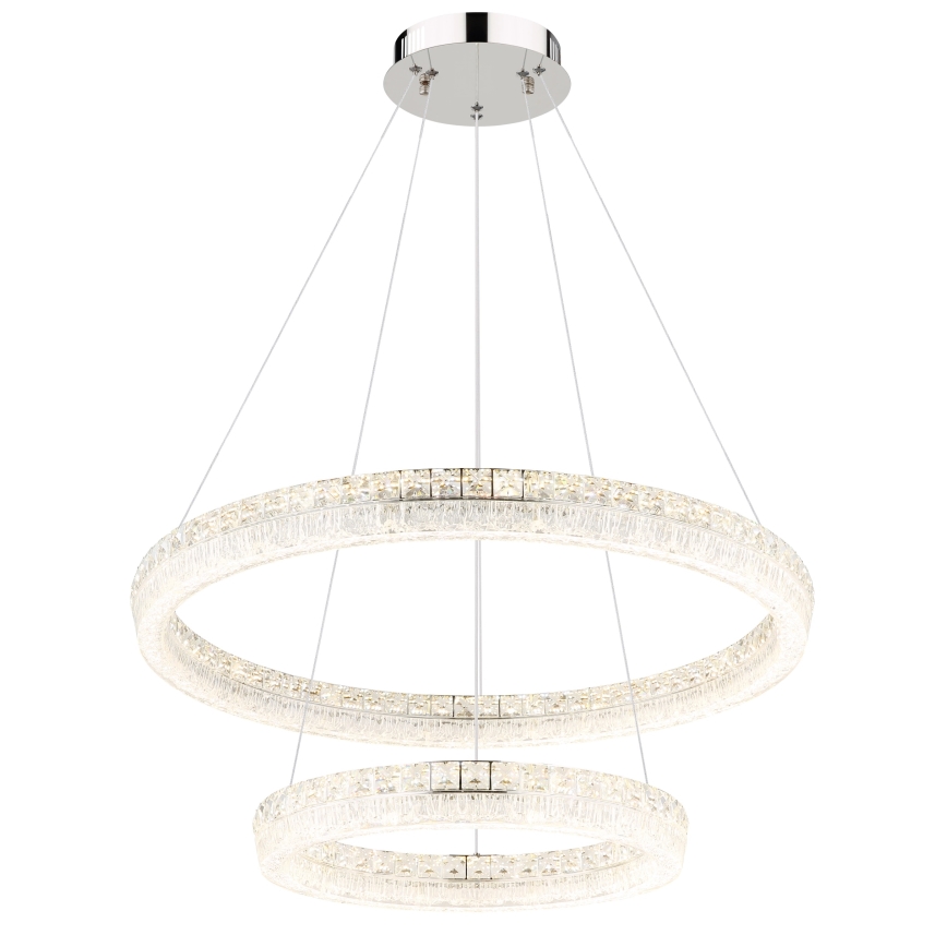 Globo - Suspension LED dimmable sur câble LED/72W/230V 2700-6000K transparente + télécommande