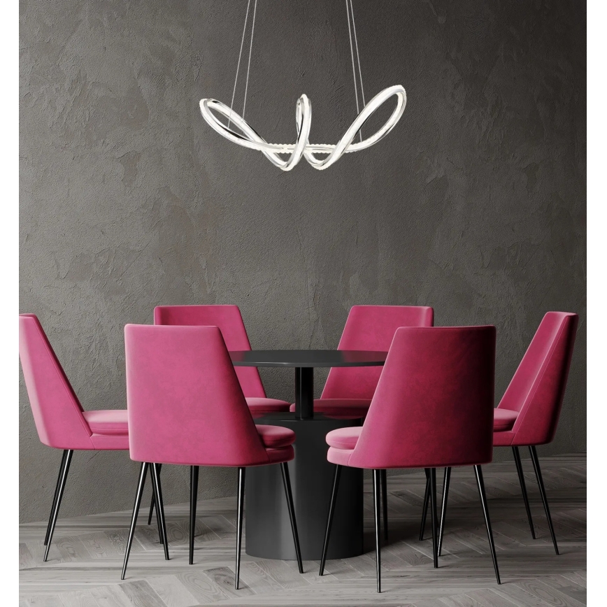 Globo - Lampada a sospensione dimmerabile su cavo LED/45W/230V 2700-6000K cromo lucido + telecomando