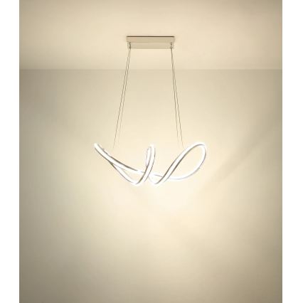 Globo - Lampada a sospensione dimmerabile su cavo LED/45W/230V 2700-6000K cromo lucido + telecomando