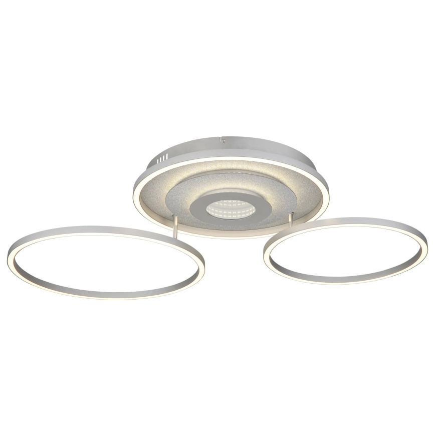 Globo - dimmbare LED-Deckenleuchte LED/40W/230V 2700-6500K 57x99,2 cm silber + Fernbedienung