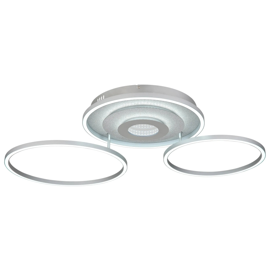 Globo - dimmbare LED-Deckenleuchte LED/40W/230V 2700-6500K 57x99,2 cm silber + Fernbedienung
