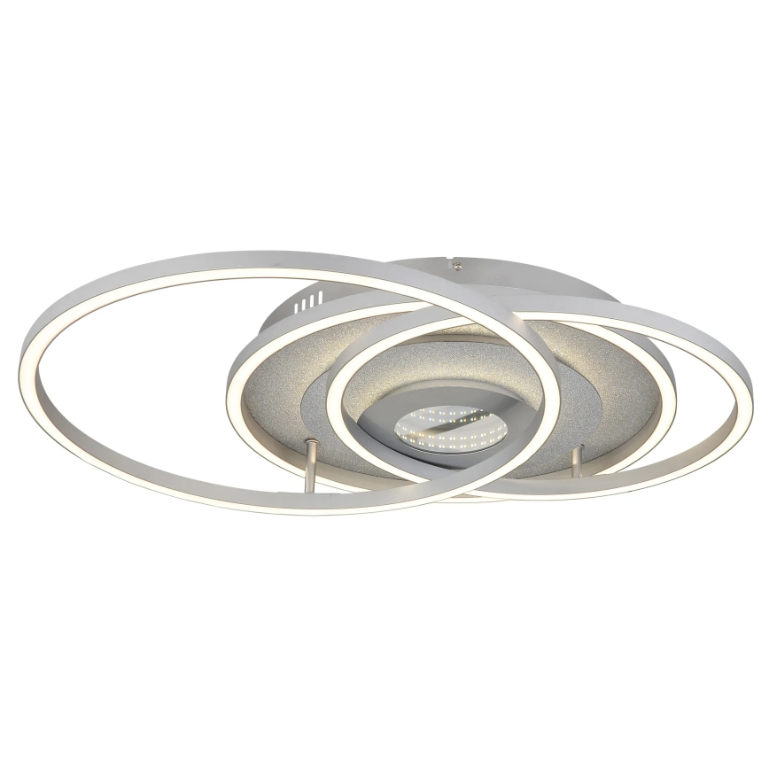 Globo - dimmbare LED-Deckenleuchte LED/40W/230V 2700-6500K 57x99,2 cm silber + Fernbedienung