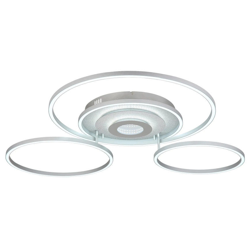 Globo - LED-dimmbare Deckenleuchte LED/60W/230V 2700-6500K 80,8x99,2 cm silber + Fernbedienung