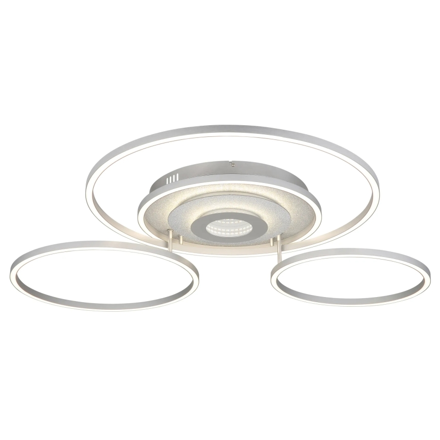 Globo - Plafoniera da soffitto dimmerabile LED/60W/230V 2700-6500K 80,8x99,2 cm argento + telecomando