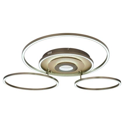 Globo - LED-dimmbare Deckenleuchte LED/60W/230V 2700-6500K 80,8x99,2 cm Messing + Fernbedienung
