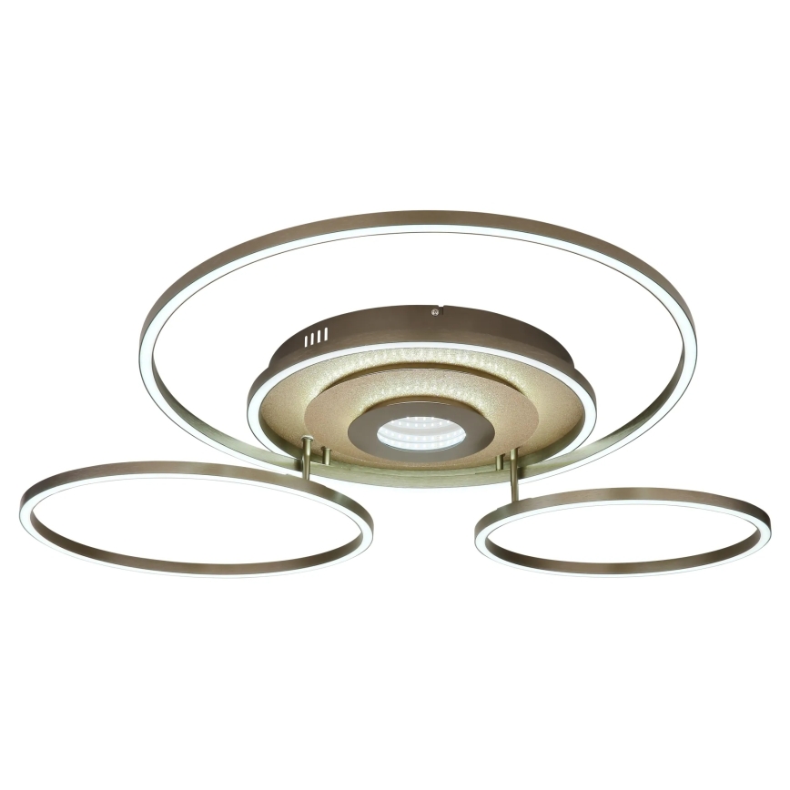 Globo - LED-dimmbare Deckenleuchte LED/60W/230V 2700-6500K 80,8x99,2 cm Messing + Fernbedienung