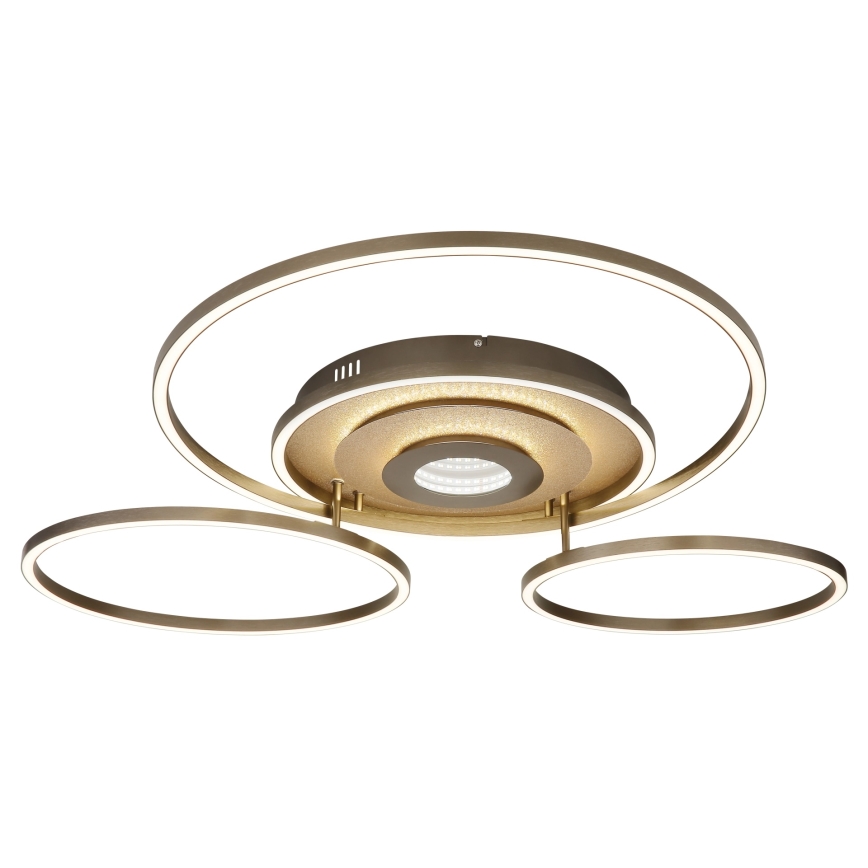 Globo - Plafoniera dimmerabile a LED 60W/230V 2700-6500K 80,8x99,2 cm ottone + telecomando
