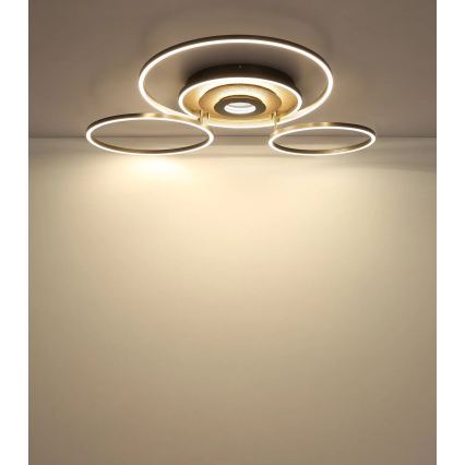 Globo - Plafonnier LED dimmable LED/60W/230V 2700-6500K 80,8x99,2 cm laiton + télécommande