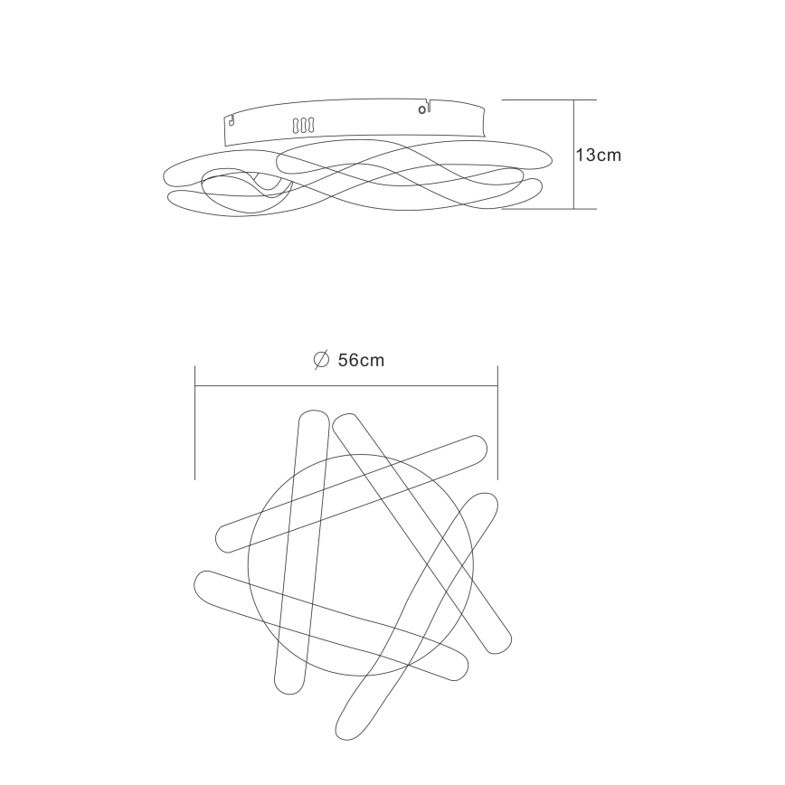 Globo - Plafonnier 5xLED/12W/230V