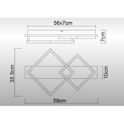 Globo - LED-Deckenleuchte LED/24W/230V 3000K