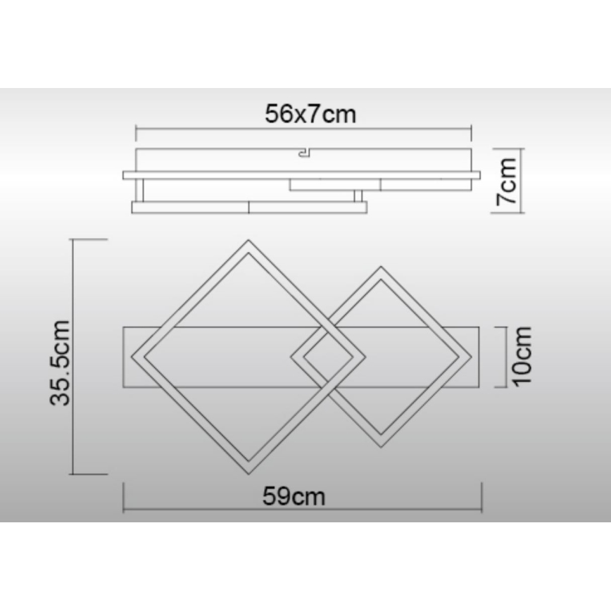 Globo - Plafoniera LED LED/24W/230V 3000K