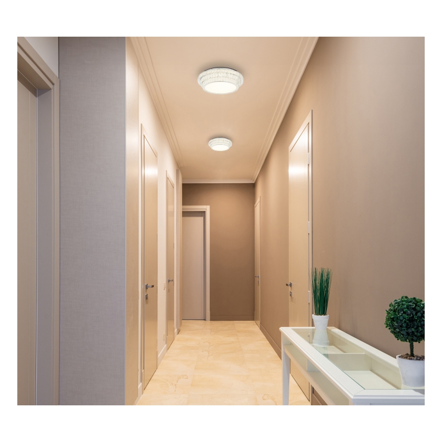 Globo - Plafonnier LED dimmable 58W/230V 2700-6000K Ø 60 cm blanc + télécommande