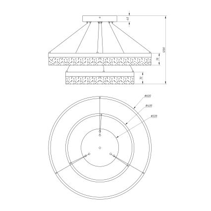 Globo 68225-60 - LED Hängeleuchte SMITTY 1xLED/60W/230V