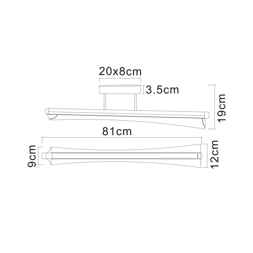Globo - LED-Pendelleuchte an Stange LED/28W/230V 2700/4000/6000K