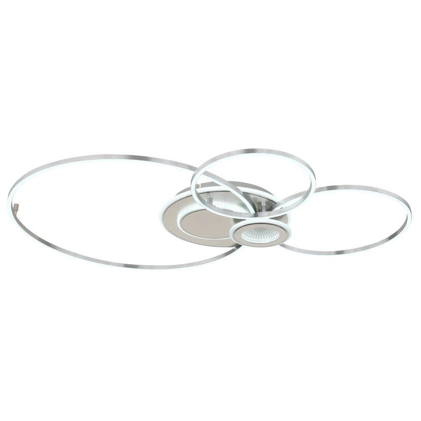 Globo - Dimmbare LED-Deckenleuchte LED/36W/230V 2700-6000K silberfarben + Fernbedienung
