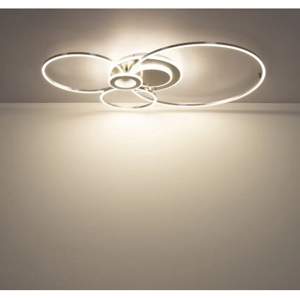 Globo - Plafoniera LED dimmerabile LED/36W/230V 2700-6500K argento + telecomando