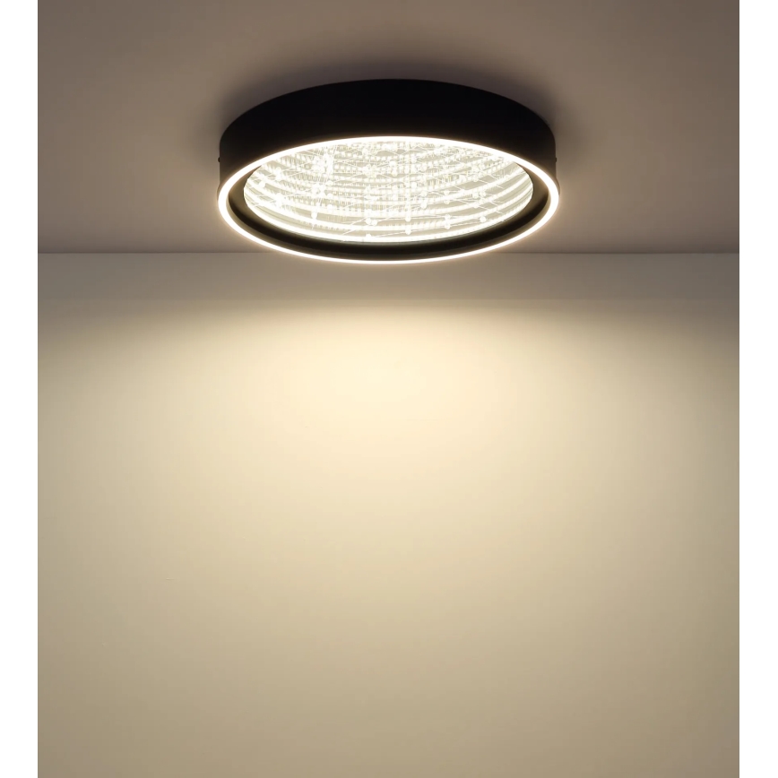 Globo - dimmbare LED-Deckenleuchte LED/40W/230V 2700-6500K Ø 51,5 cm schwarz + Fernbedienung