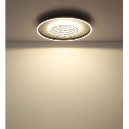 Globo - LED-Deckenleuchte LED/40W/230V 3000/4000/6000K Ø 51,5 cm schwarz