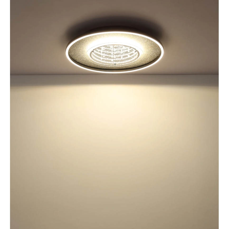 Globo - LED-Deckenleuchte LED/40W/230V 3000/4000/6000K Ø 51,5 cm schwarz