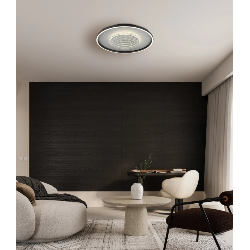 Globo - Plafoniera a LED 40W/230V 3000/4000/6000K Ø 51,5 cm nera