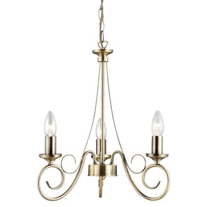 Globo - Lampadario a sospensione con catena 3xE14/40W/230V