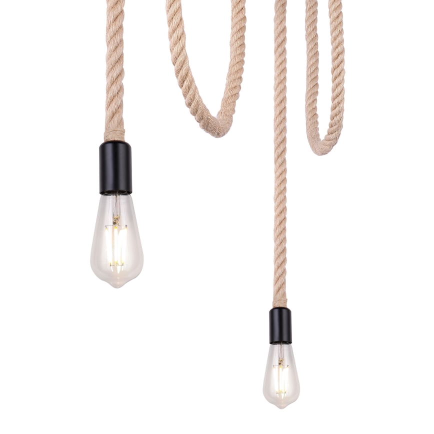 Globo - Lampadario a sospensione con filo 3xE27/60W/230V ragno