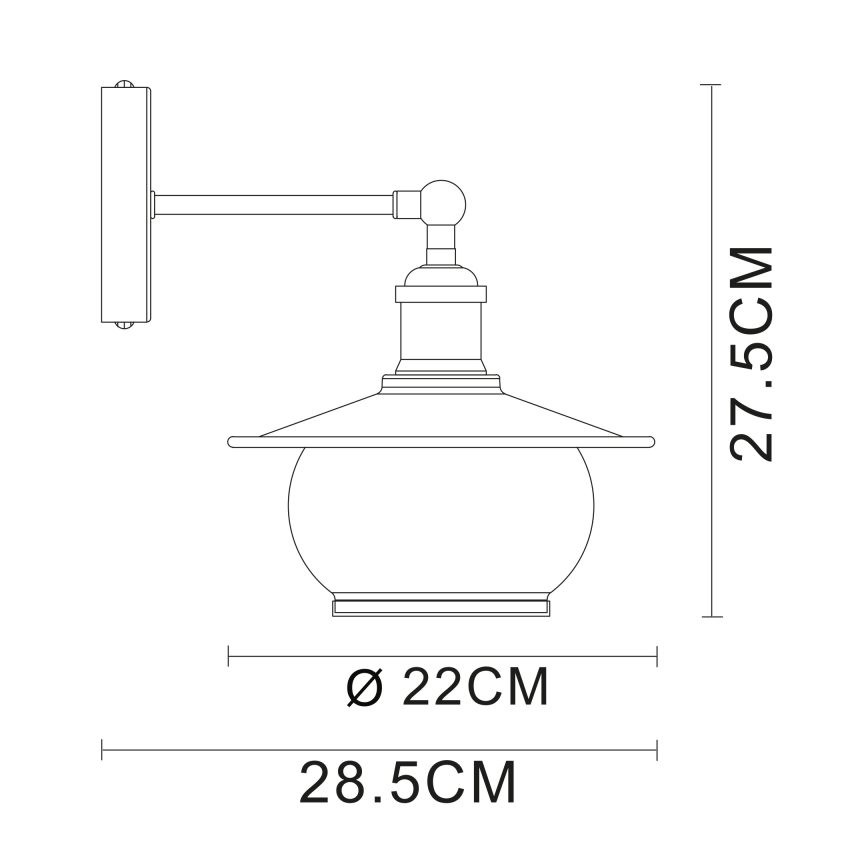 Globo 69030W - Applique murale 1xE27/60W