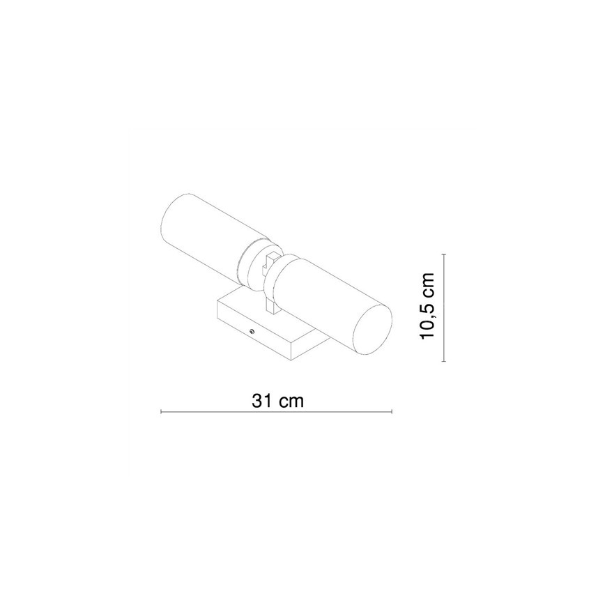 Globo - Applique da bagno 2xE14/40W/230V IP44