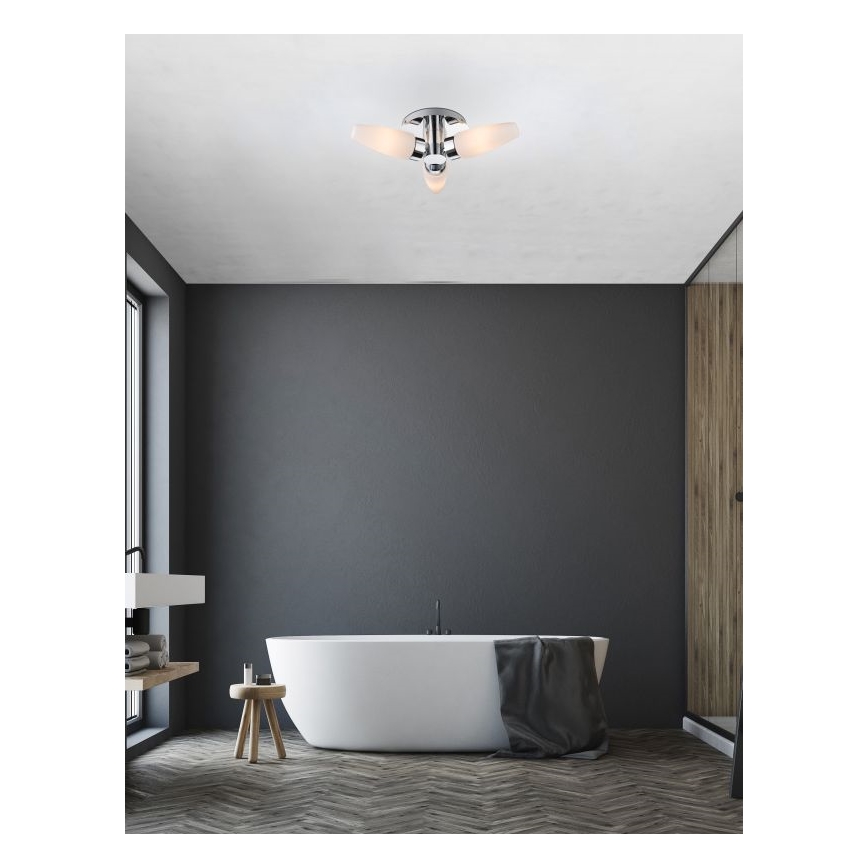 Globo - Bodové Badezimmer hell 3xE14/20W/230V IP44
