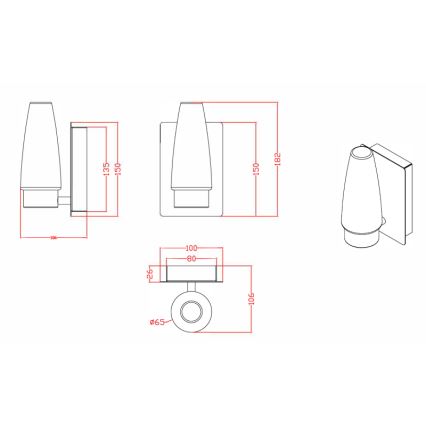 Globo - Applique da bagno 1xE14/20W/230V