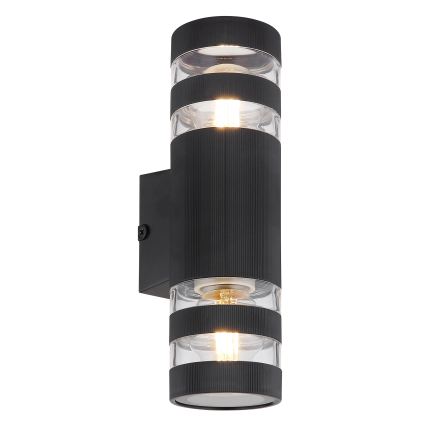 Globo - Lampada da parete 2xE27/10W/230V nera