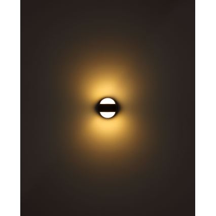 Globo - Applique murale tactile à intensité variable et rechargeable LED/1,4W/5V 1800 mAh noir