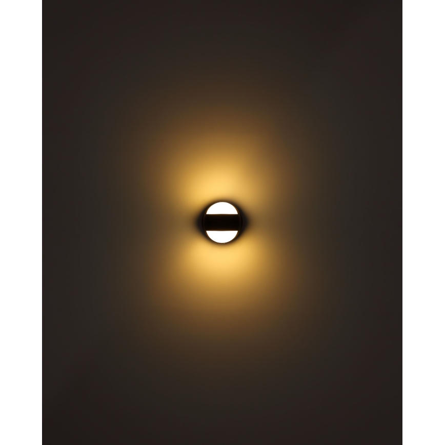 Globo - Applique murale tactile à intensité variable et rechargeable LED/1,4W/5V 1800 mAh noir