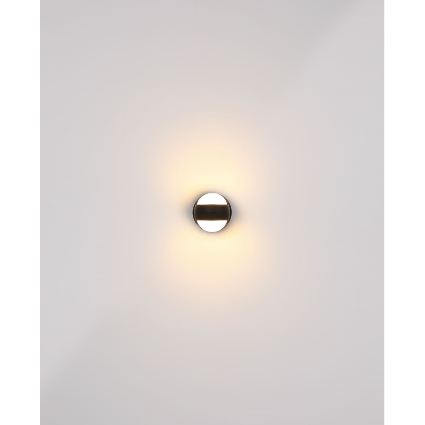 Globo - Applique murale tactile à intensité variable et rechargeable LED/1,4W/5V 1800 mAh noir
