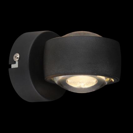 Globo - LED-Wandleuchte LED/7W/230V 3000K schwarz
