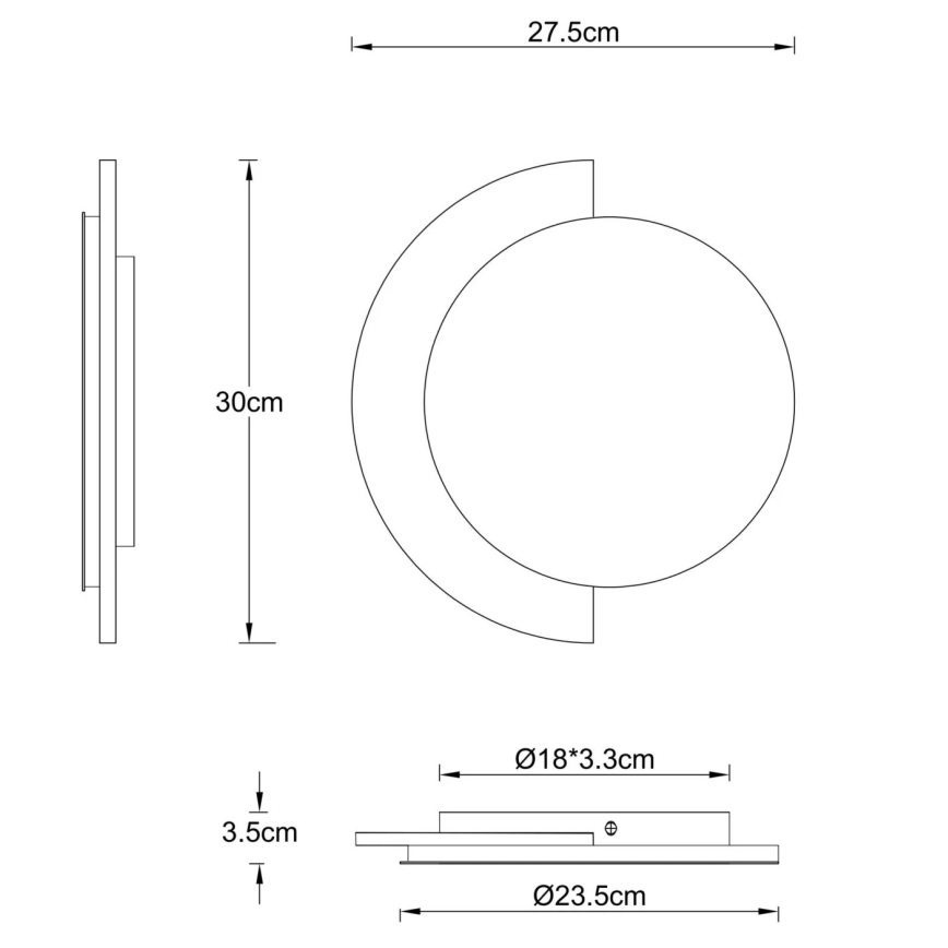 Globo - Applique LED/14W/230V 3000K