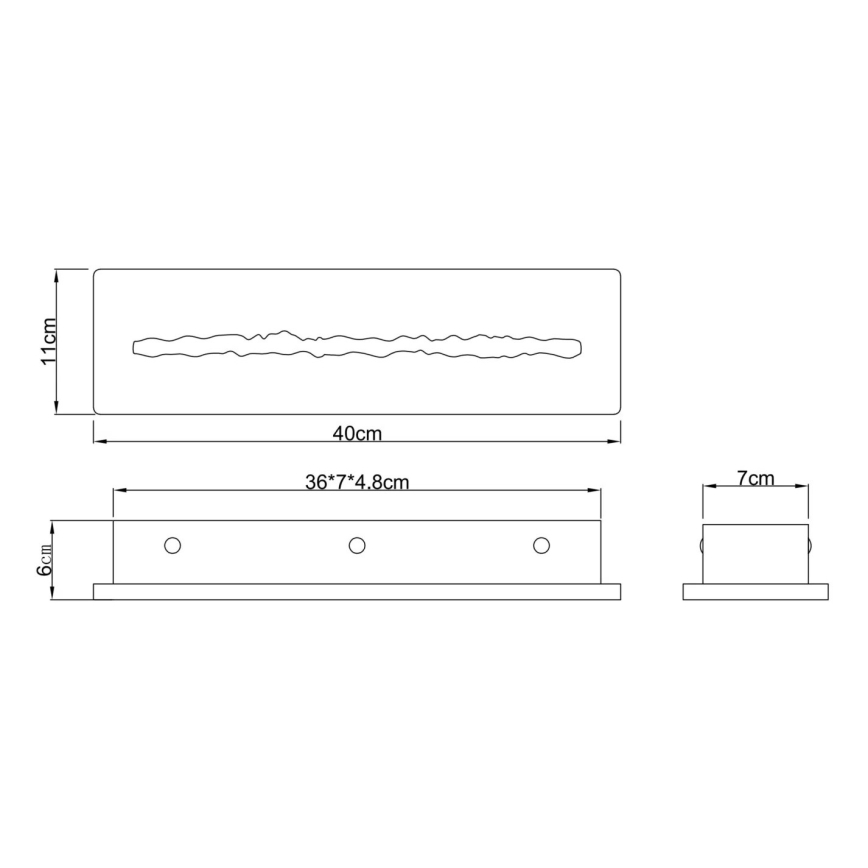 Globo - Applique LED 17W/230V 3000K