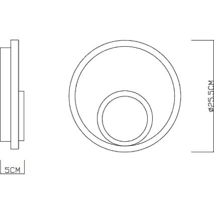 Globo - Applique LED/16W/230V 3000K