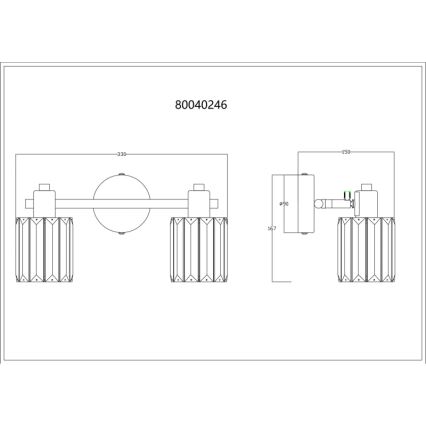 Globo - Spot 2xE14/40W/230V