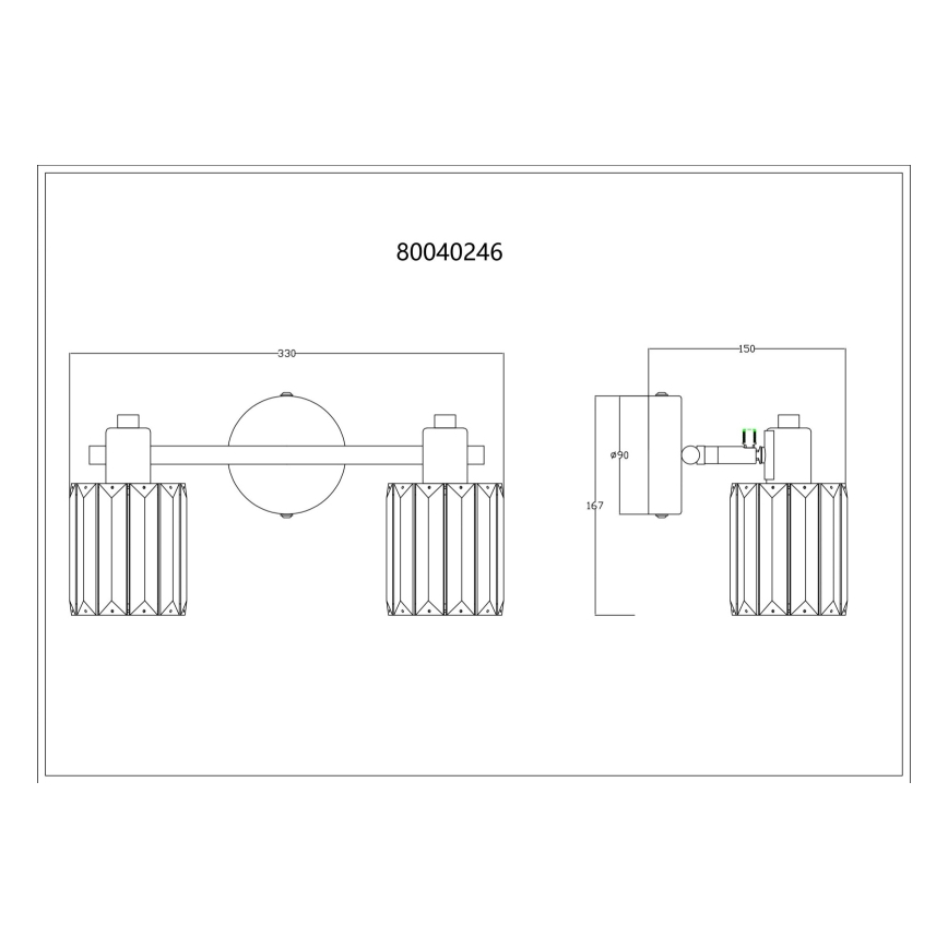 Globo - Spot 2xE14/40W/230V