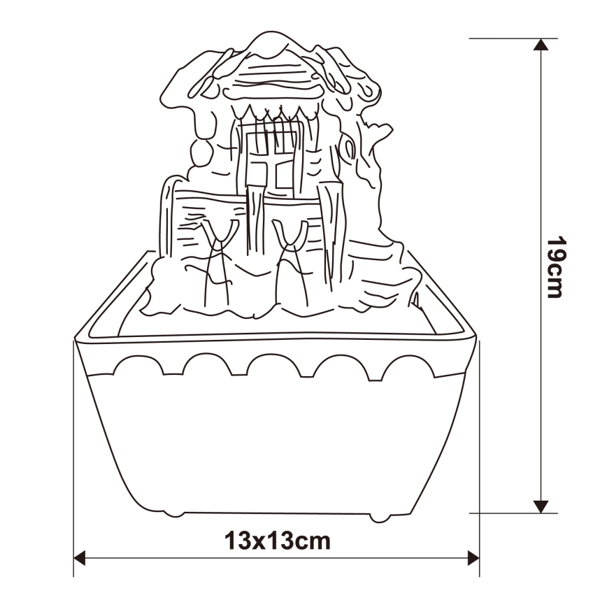 Globo - LED RGB Fontana decorativa LED/0,13W/230V