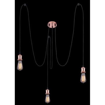 Globo A32-3 - Lampadario a sospensione con filo OLIVER 3xE27/40W/230V ragno