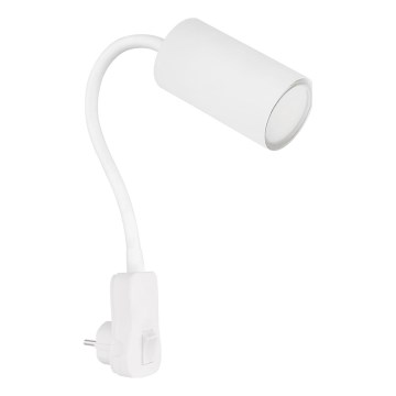 Globo - Applique spot murale à brancher 1xGU10/35W/230V blanche